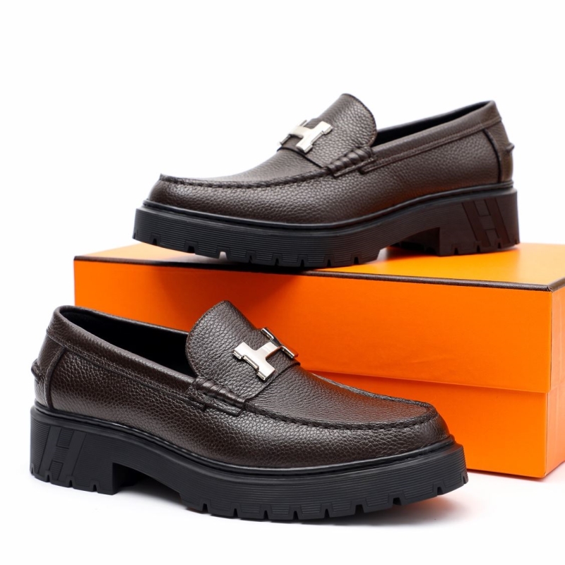 H**mes leather shoes